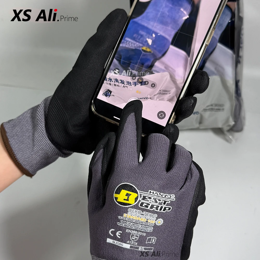 1/10 Paar Schuimnitrilhandscho - Nitrile Mechanic Glove recensie en prijs