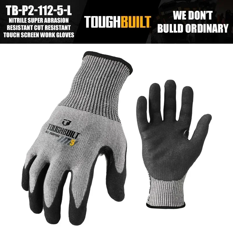 ToughBuilt TB-P2-112-5-L Nitri - Nitrile Mechanic Glove recensie en prijs